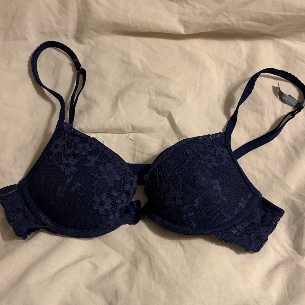 Aerie Navy Lace Bra